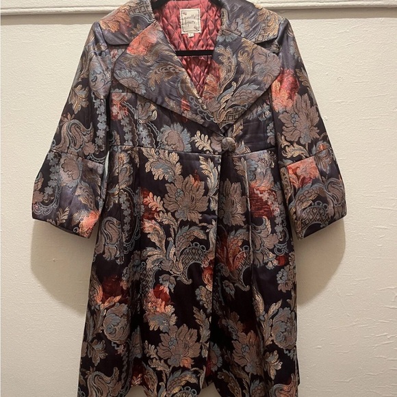 Nanette Lepore Violet Eyes Brocade Jacket Size 2 - Picture 2 of 10